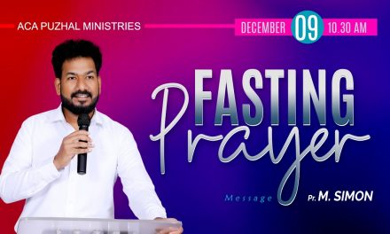 🔴LIVE | Friday Fasting Prayer – 09.12.2022 | Message By Pastor M.Simon