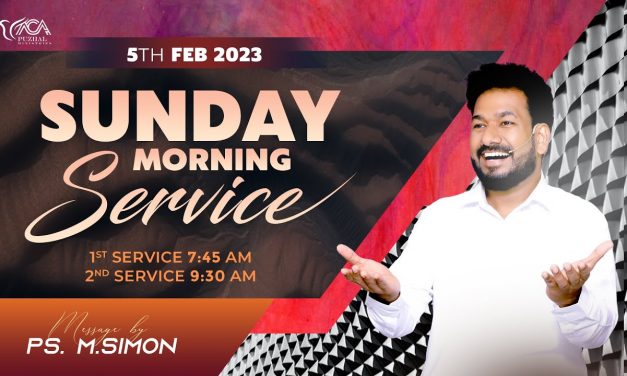 🔴LIVE | Sunday Morning Service  – 05.02.2023 | Message By Pastor M.Simon