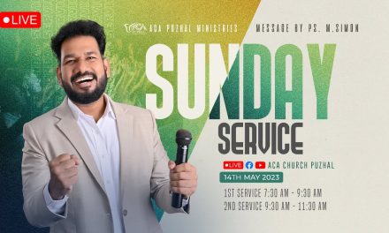 🔴LIVE | Sunday Service  – 14.05.2023 – 1st Service | Message By Pastor M.Simon