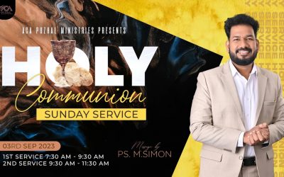 🔴LIVE | Holy Communion Sunday Service – 1st Service – 03.09.2023 | Message By Pastor M.Simon