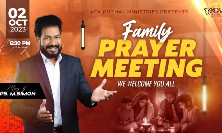 🔴LIVE | Family Prayer Meeting – 02.10.2023 | Message By Pastor M.Simon