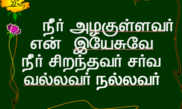 நீர் அழகுள்ளவர்