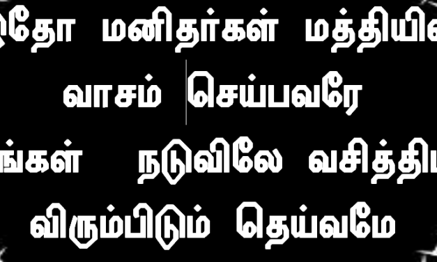 இதோ மனிதர்கள் மத்தியில்