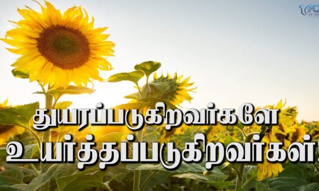 துயரப்படுகிறவர்களே உயர்த்தப்படுகிறவர்கள்!