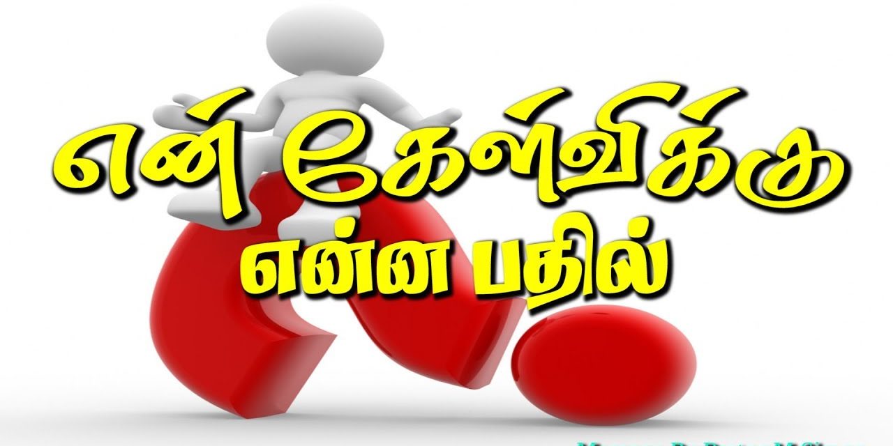 39. என் கேள்விக்கு என்ன பதில்