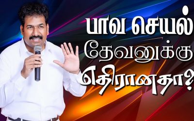 பாவ செயல் தேவனுக்கு எதிரானதா?