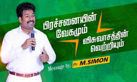 பிரச்சனையின் வேகமும் விசுவாசத்தின் வெற்றியும்