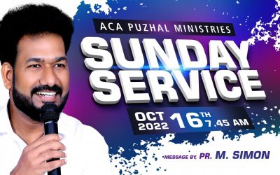 🔴LIVE | ஞாயிறு ஆராதனை | Sunday Service – 16.10.2022 | Message By Pastor M.Simon