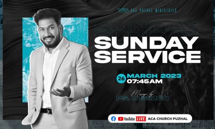 🔴LIVE | Sunday Service – 26.03.2023 | Message By Pastor M.Simon