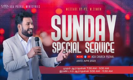 🔴LIVE | Sunday Special Service – 23.04.2023 | Message By Pastor M.Simon