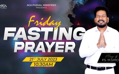 🔴LIVE | Friday Fasting Prayer – 21.07.2023 | Message By Pastor M.Simon