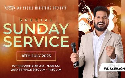 🔴LIVE | Special Sunday Service – 1st Service | 16.07.2023 | Message By Pastor M.Simon