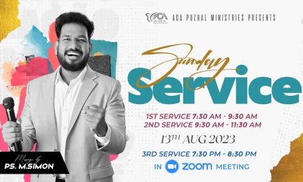 🔴LIVE | Sunday Service – 1st Service – 13.08.2023 | Message By Pastor M.Simon