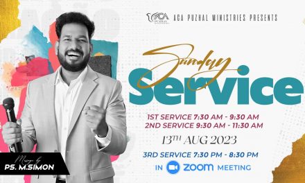 🔴LIVE | Sunday Service – 2nd Service – 13.08.2023 | Message By Pastor M.Simon