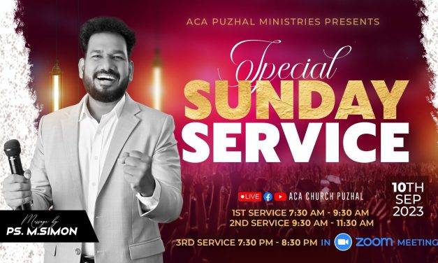 🔴LIVE | Special Sunday Service – 1st Service – 10.09.2023 | Message By Pastor M.Simon