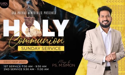 🔴LIVE | Holy Communion Sunday Service – 1st Service – 03.09.2023 | Message By Pastor M.Simon