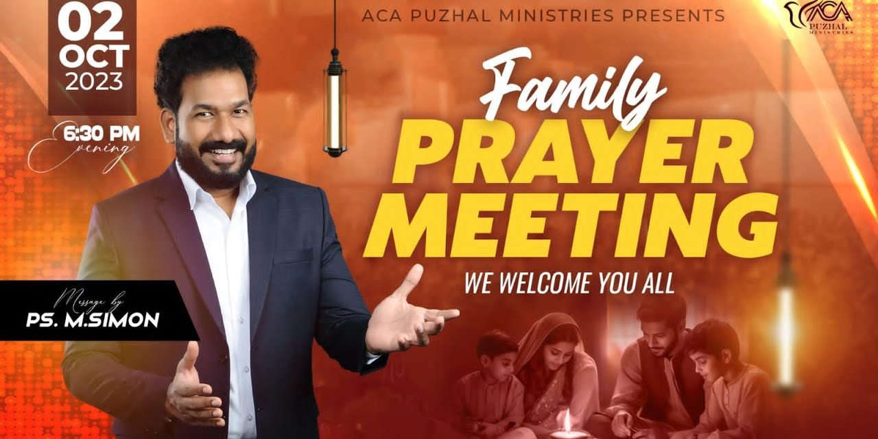 🔴LIVE | Family Prayer Meeting – 02.10.2023 | Message By Pastor M.Simon