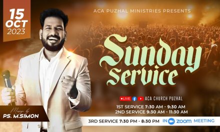 🔴LIVE | Sunday Service – 2nd Service – 15.10.2023 | Message By Pastor M.Simon