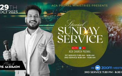 🔴LIVE | Special Sunday Service – 2nd Service | 29.10.2023 | Message By Pastor M.Simon