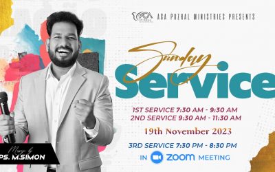 🔴LIVE | Sunday Service – 2nd Service | 19.11.2023 | Message By Pastor M.Simon