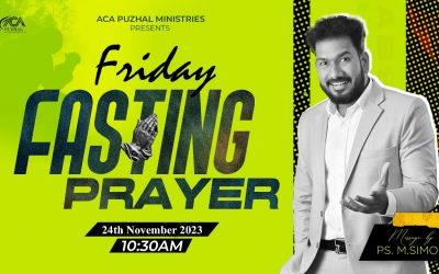 🔴LIVE | Friday Fasting Prayer | 24.11.2023 | Message By Pastor M.Simon