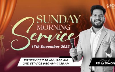 🔴LIVE | Sunday Morning Service – 2nd Service – 17.12.2023 | Message By Pastor M.Simon