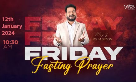 🔴LIVE | Friday Fasting Prayer – 12.01.2024 | Message By Pastor M.Simon