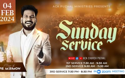 🔴LIVE | Sunday Service – 1st Service – 04.02.2024 | Message By Pastor M.Simon
