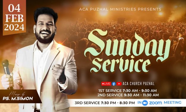 🔴LIVE | Sunday Service – 1st Service – 04.02.2024 | Message By Pastor M.Simon