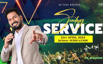 🔴LIVE | Sunday Service – 2nd Service – 21.04.2024 | Message By Pastor M.Simon