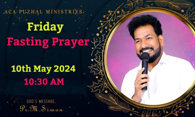 🔴LIVE | Friday Fasting Prayer – 10.05.2024 | Message By Pastor M.Simon