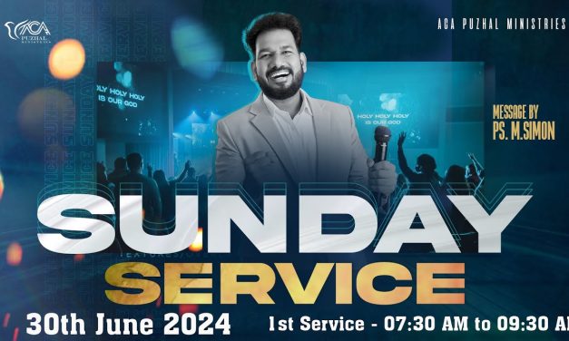 🔴LIVE | Sunday Service – 1st Service – 30.06.2024 | Message By Pastor M.Simon