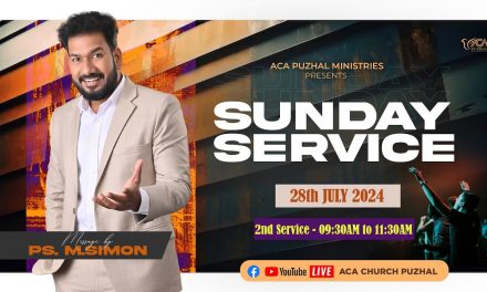 🔴LIVE | Sunday Service – 2nd Service – 28.07.2024 | Message By Pastor M.Simon