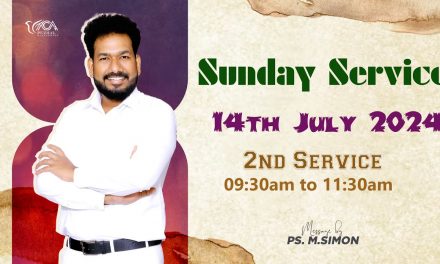 🔴LIVE | Sunday Service – 2nd Service – 14.07.2024 | Message By Pastor M.Simon