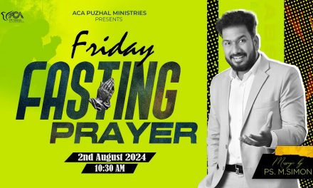 🔴LIVE | Friday Fasting Prayer – 02.08.2024 | Message By Pastor M.Simon